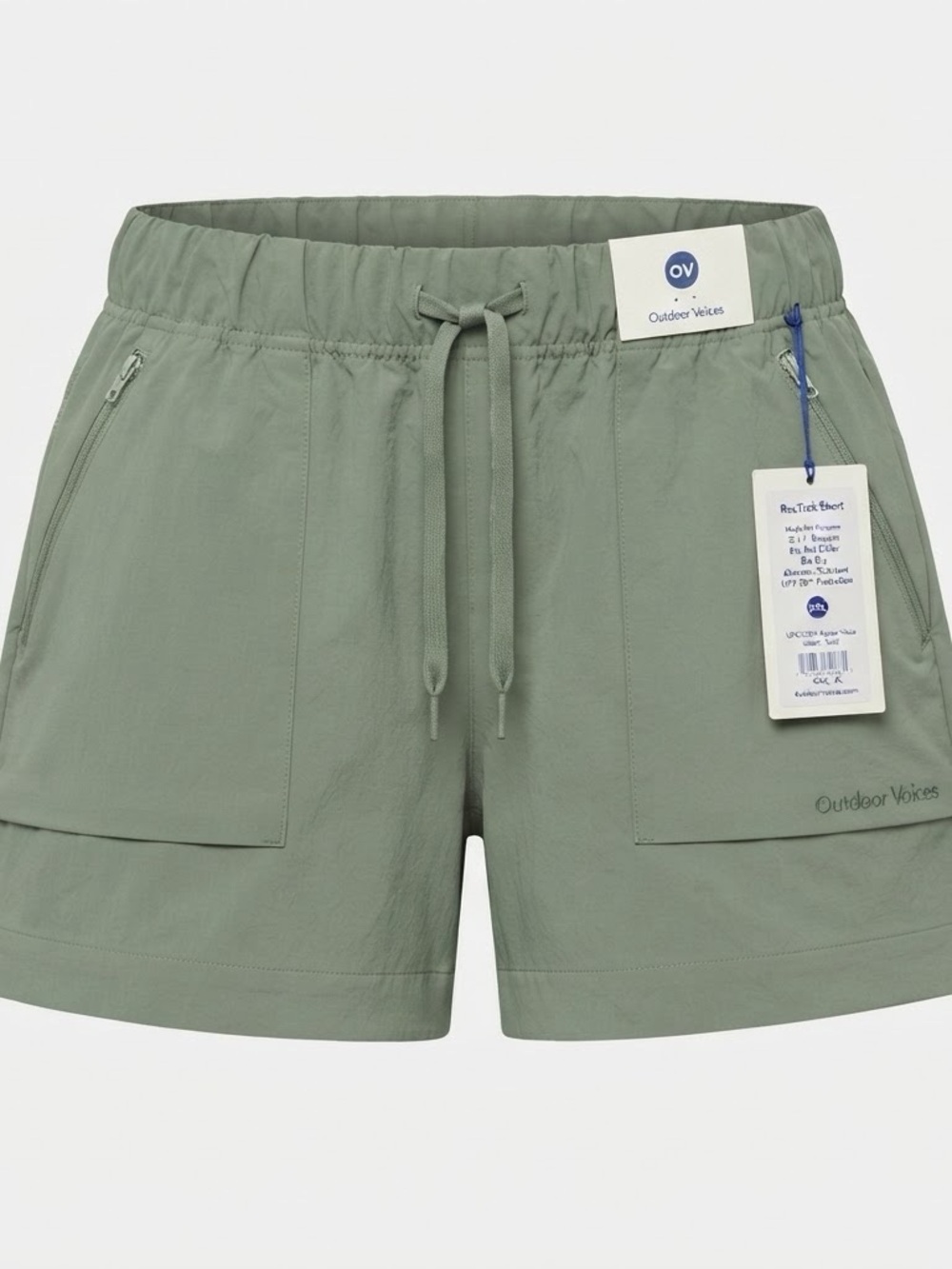 Outdoor Voices agave Green Drawstring Athletic Shorts women’s xxl
